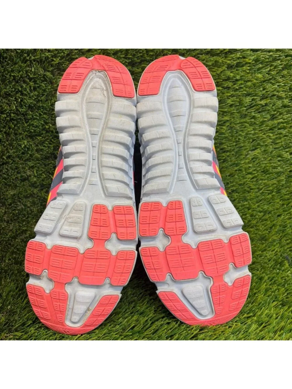 Adidas Climawarm Womens Size 8 Gray Pink Yellow Athletic Running Shoes Sneakers